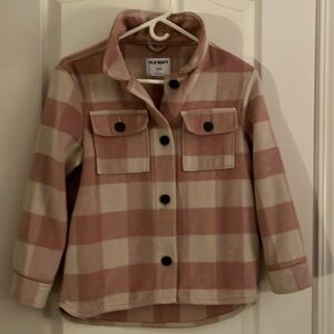 EUC Old Navy Shacket for Girls with Pockets in the front - Size L (10-12) Pink